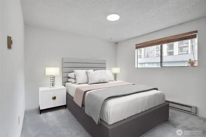 Primary Bedroom virtually staged