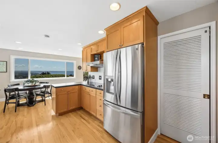 Kitchen with walk-in pantry