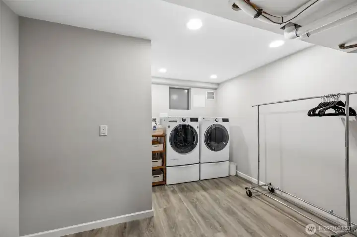 Lower level laundry