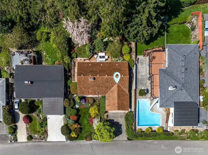 Park-like yard with mature landscaping