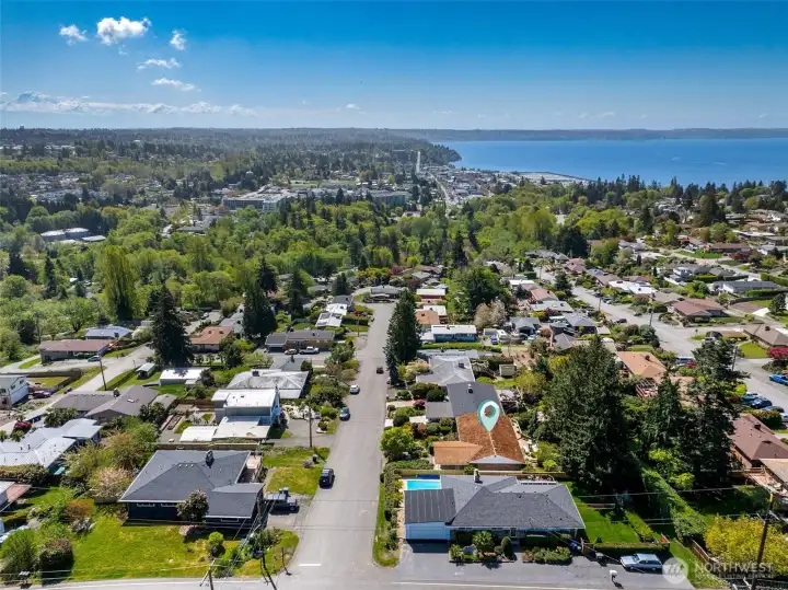 View of Mount Rainier & Puget Sound