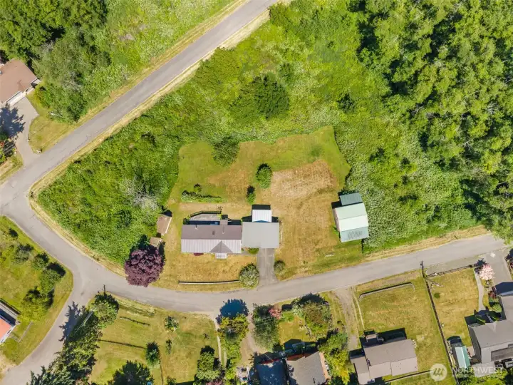 Green buffers currently all around the property for beauty and privacy