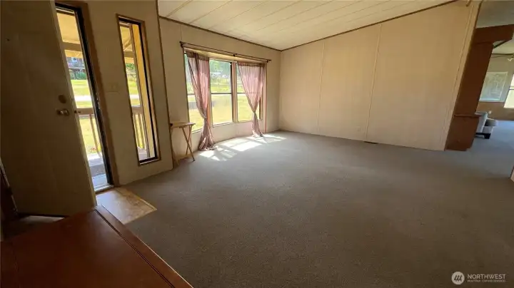 Living room as you enter the home