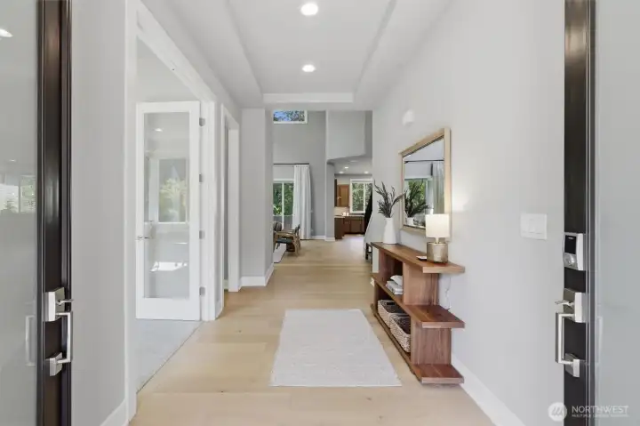 An inviting entry with an office on the main level to the left. Powder bath is the second door on the left. An inviting entry with an office on the main level to the left. Powder bath is the second door on the left.