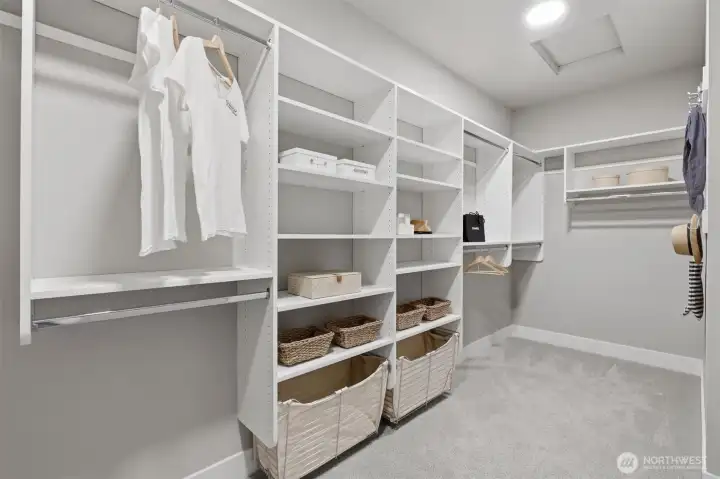 Custom closets were added. Custom closets were added.