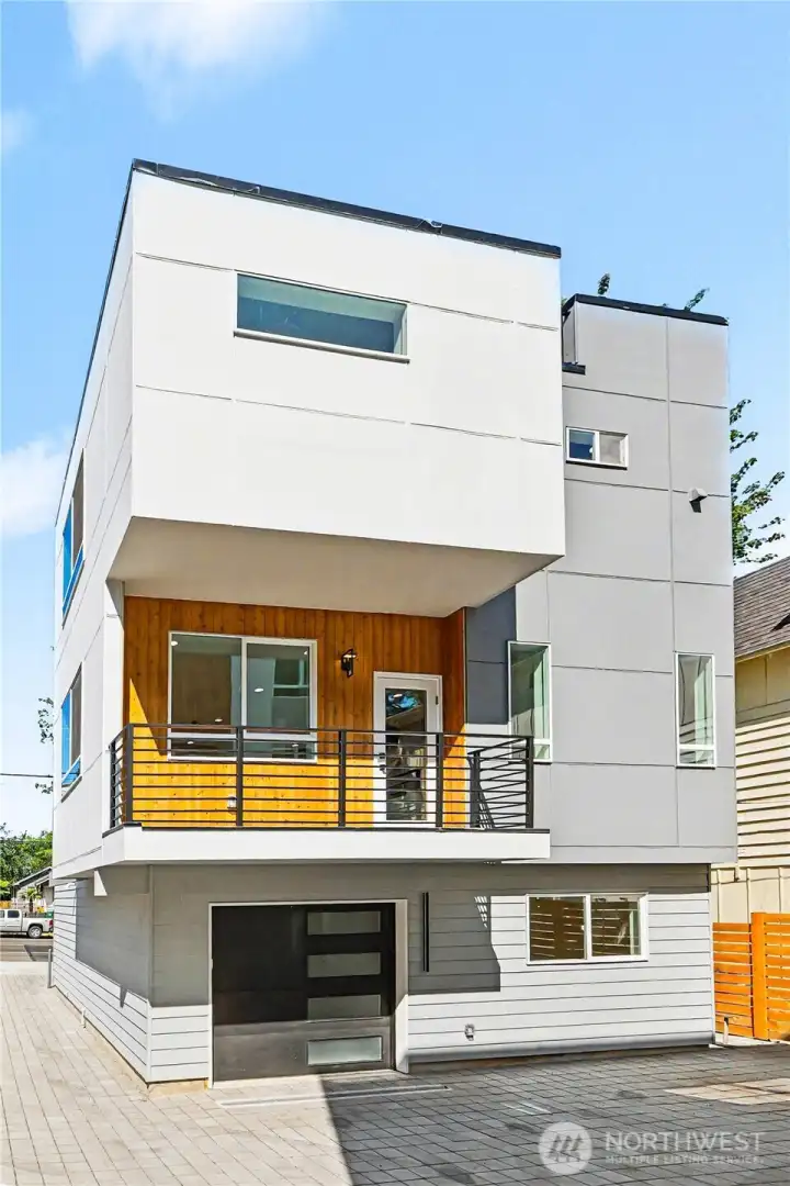 Rear view of the house. Rear view of the house.