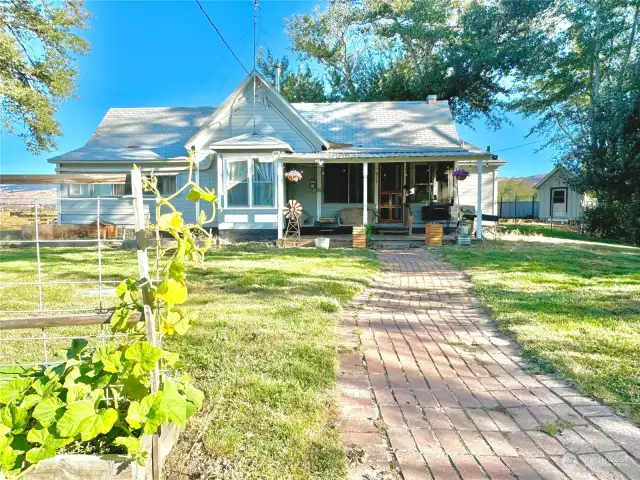 Front of house and walkway