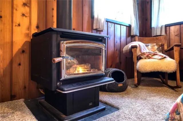 Fireplace in Primary