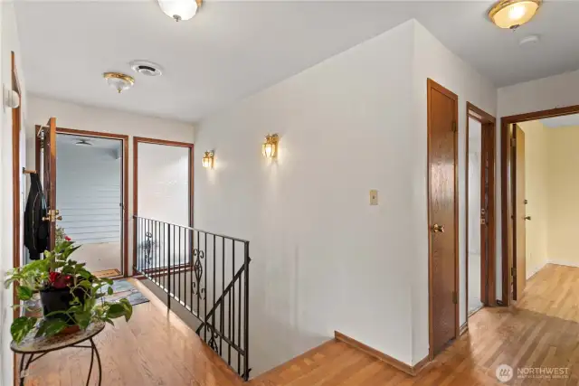 Front Entry w/ stairs to lower level