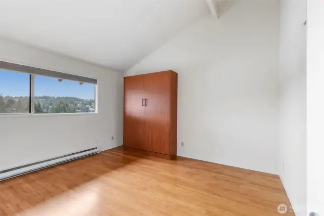 Guest bedroom has a Murphy Bed.