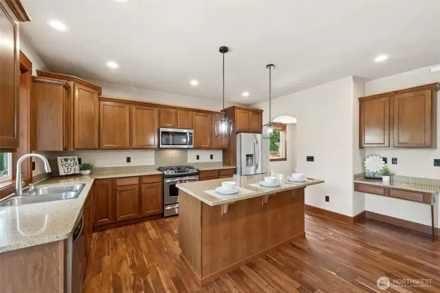 The Kitchen features fantastic storage, and is light & bright.