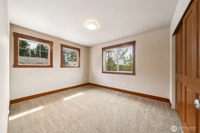 Bedroom #4 is also spacious & overlooks the front of the Home.