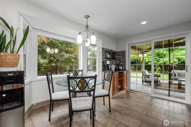 Dining space in the kitchen