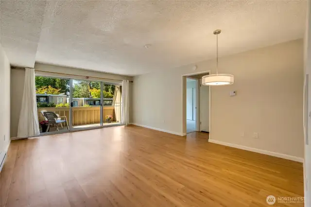 Very spacious living space.