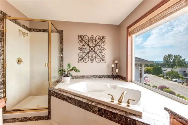 Imagine soaking your cares away as you take in the views.