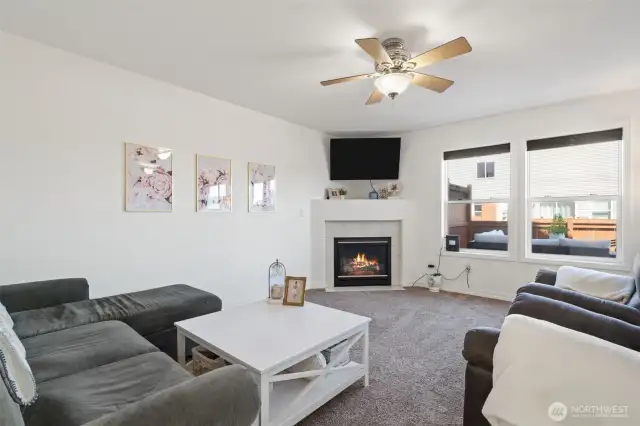 Family Room with fireplace