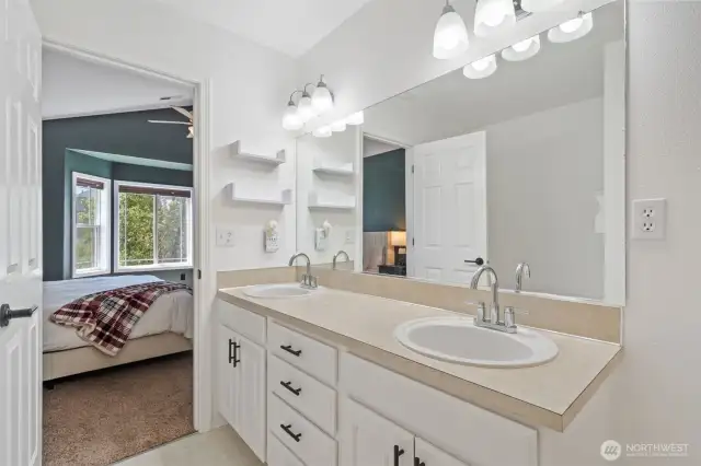 Primary Bath dual sinks