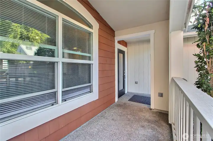 Covered front porch to enjoy year round. Quietly sip your morning coffee to start your day.