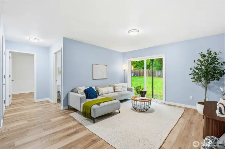 Lower level flex space