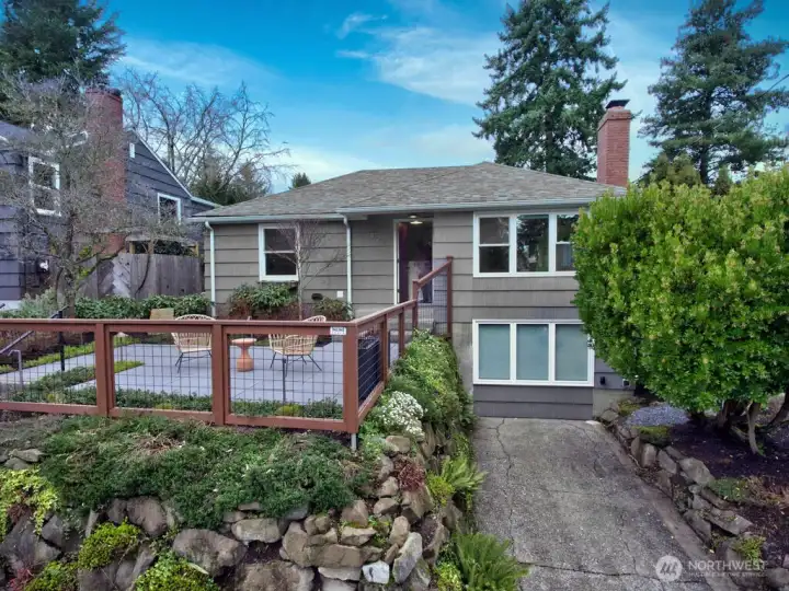 South Facing lot with ample off street parking