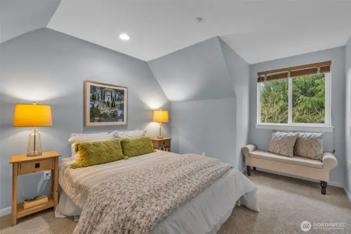 This is the flex room (there is a closet just outside of it).  It's a great size; lots of light and space here.