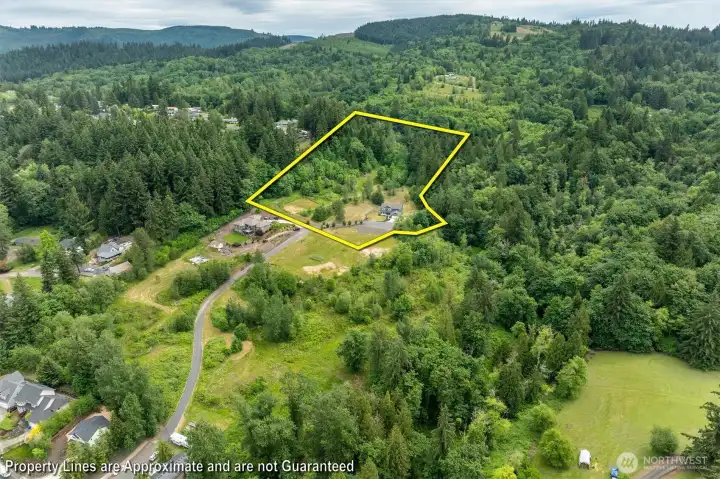 Just over 5 acres three minutes to I-5 and Shopping