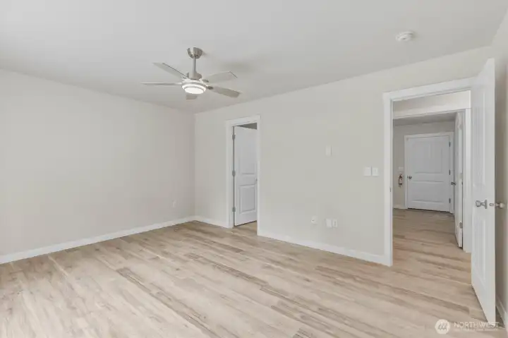 Primary Suite very near Laundry Room   (door to the right)
