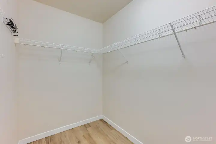 Primary walk in closet