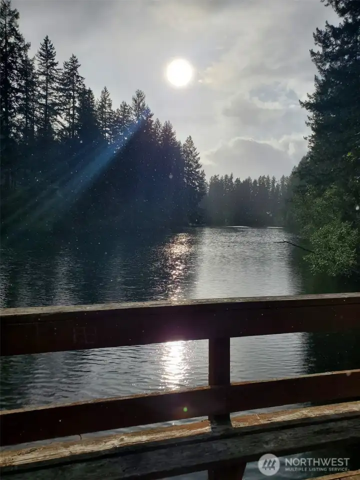 Blue lake view