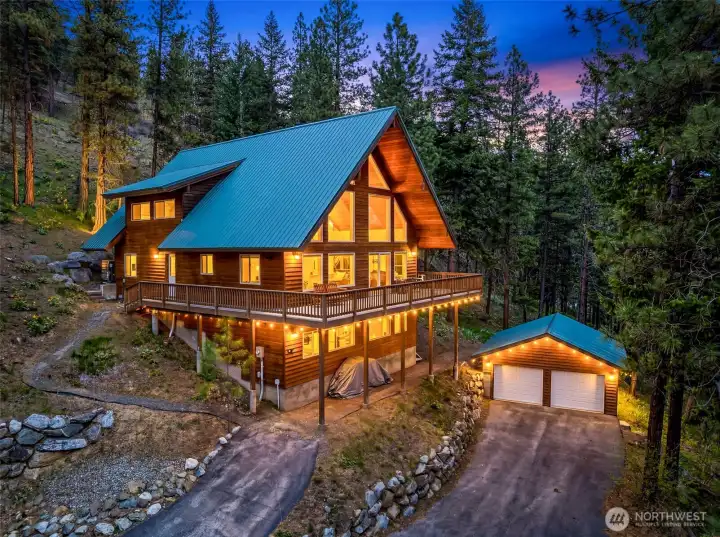 Gorgeous is the word to describe this home in the mountains surrounding Leavenworth!