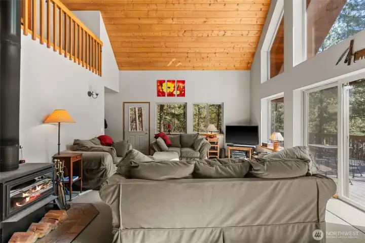 Huge living and dining spaces.