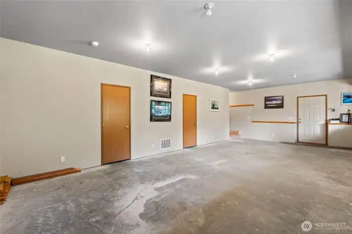 Outdoor entrance, storage rooms, and so much more.