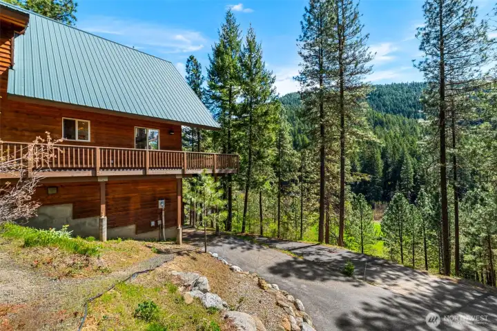 Tucked away in the trees!