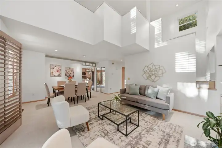 Flooded with natural light