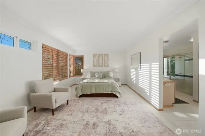 Massive master / primary suite with incredible views.