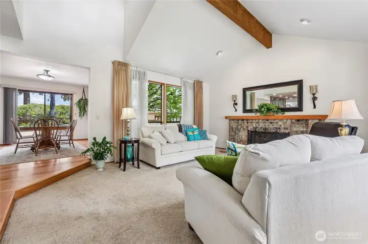 Elegant formal living and dining areas