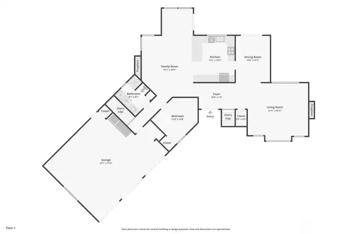 Main level floor plan