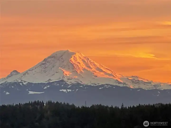 Sunset over the ridge - the perfect end to the day in your new home.