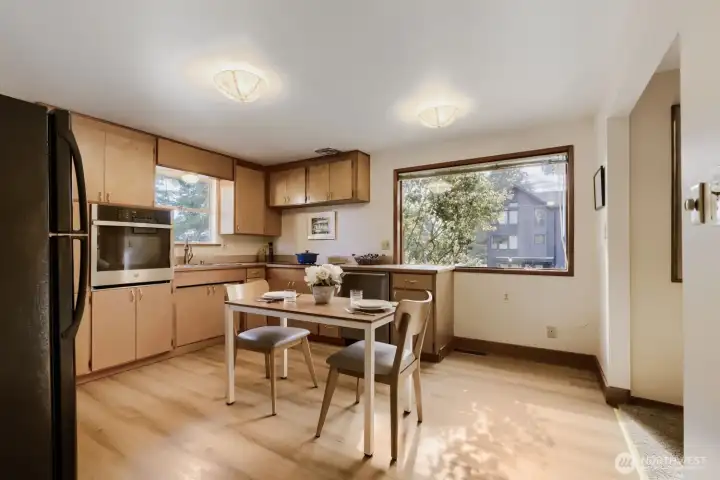 Main Floor Kitchen with Eating Space