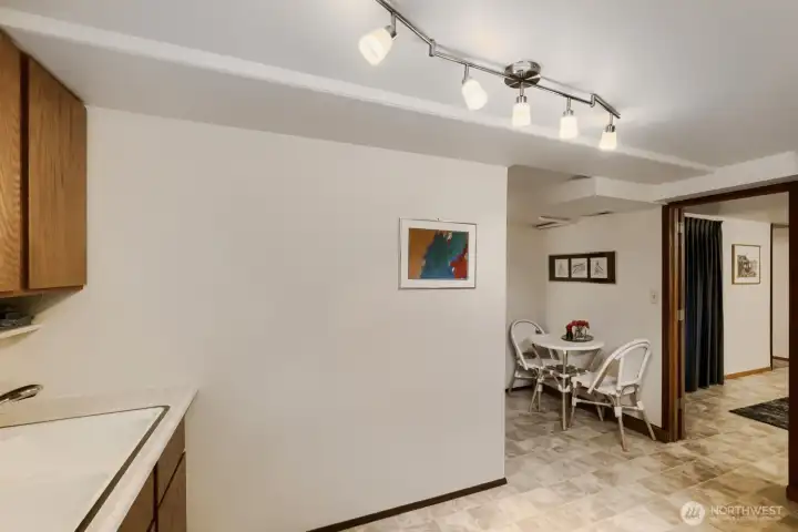Lower Floor Kitchen with Eating Space