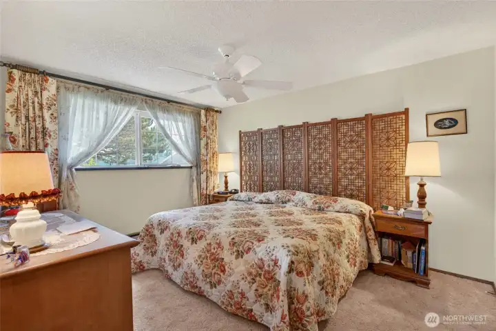 Primary bedroom with bath
