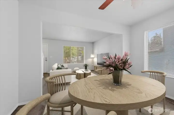 Dining Area - Virtually Staged.