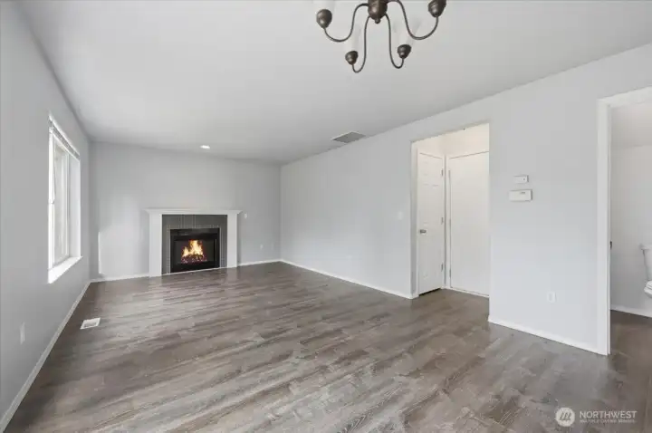 Family Room offers a Gas Fireplace.