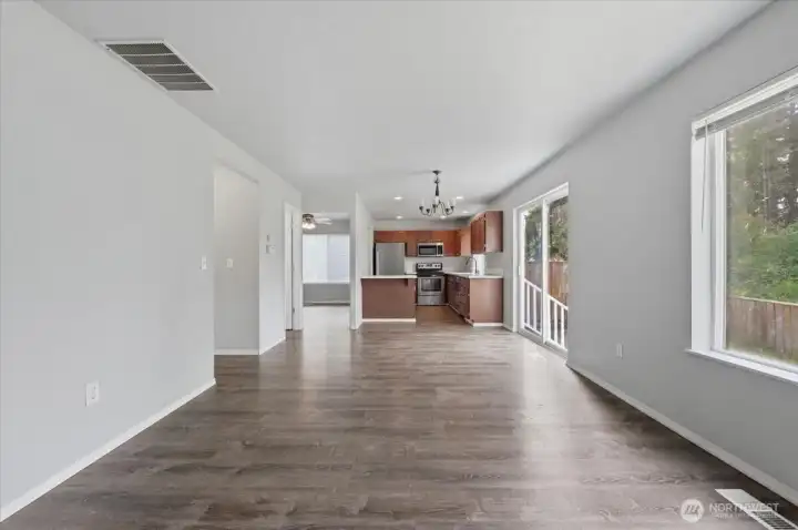 Lots of Natural Light with this Open Floor Plan.