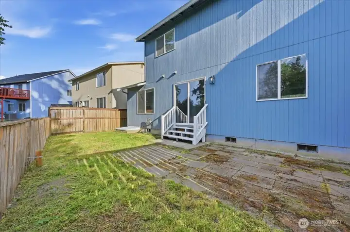 Fully Fenced Backyard with lots of Privacy.