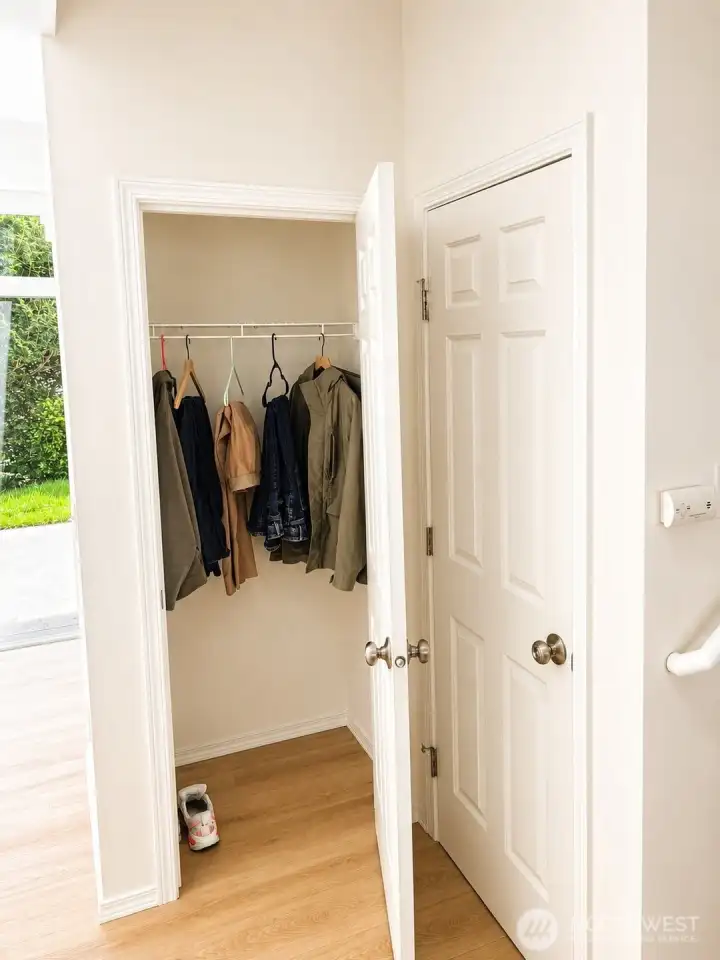 Downstairs Closet