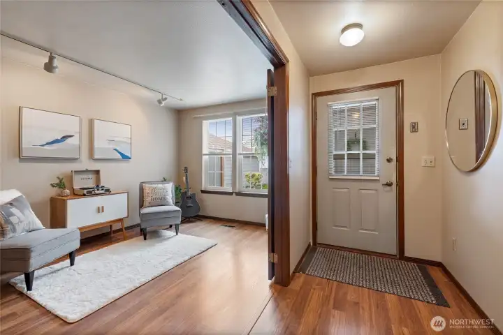 Den or 2nd Bedroom with French doors