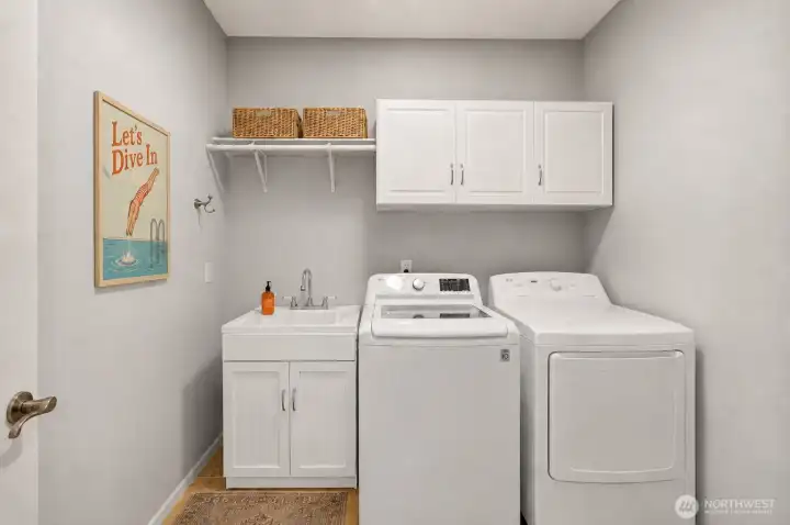 Mainfloor Laundry with Deep Sink