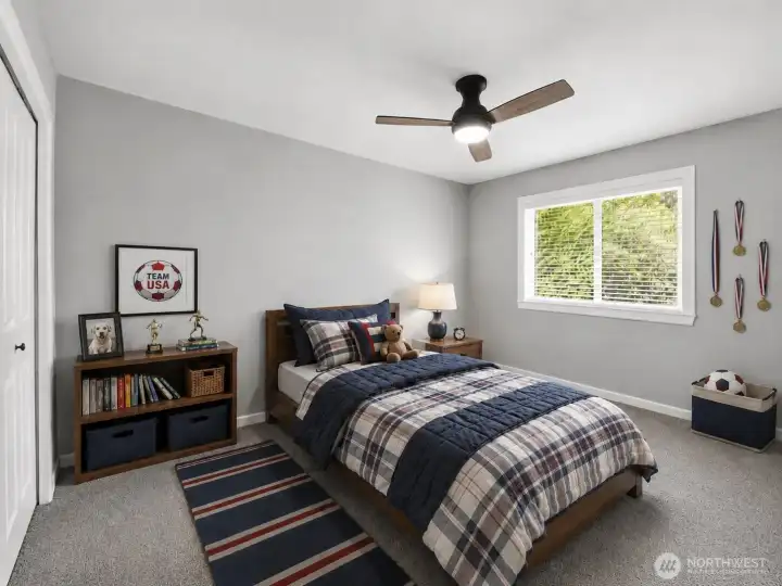 Virtually Staged - Upstairs Guest Room
