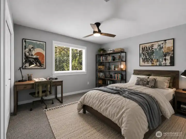 Virtually Staged - Another Upstairs Guest Room